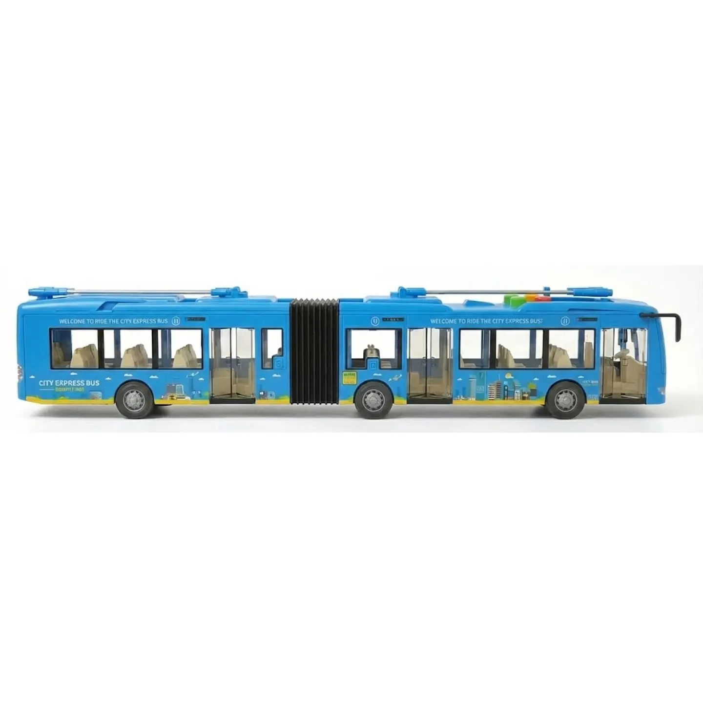 Juguete Autobús Articulado Luz Sonido Fricción DBG1676 2