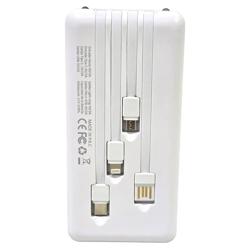 Batería Portátil Solar Power Bank 10.000 Mha Tecnolab TL570W 4