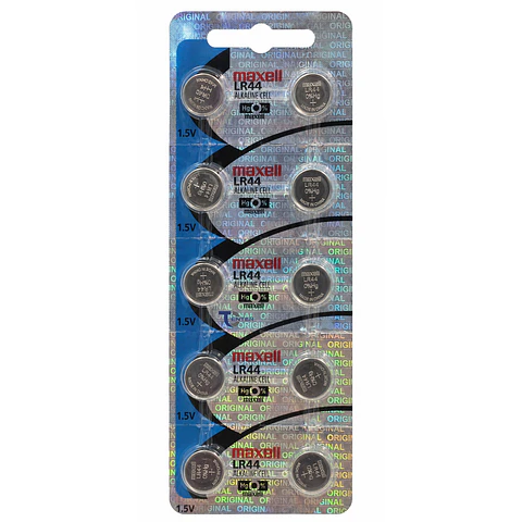 Pack 10 Pilas LR44 AG13 A76 Maxell Holograma
