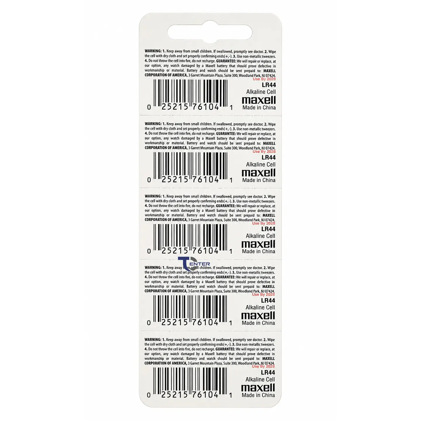 Pack 10 Pilas LR44 AG13 A76 Maxell Holograma 2