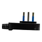 Enchufe Macho Horizontal Philco 2P+T Negro 79309 - Miniatura 3