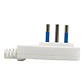 Enchufe Macho Horizontal Philco 2P+T Blanco 79308 - Miniatura 3
