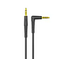 Cable Auxiliar 1.2mt L Honk Jack 3.5 Plug Negro - Miniatura 1