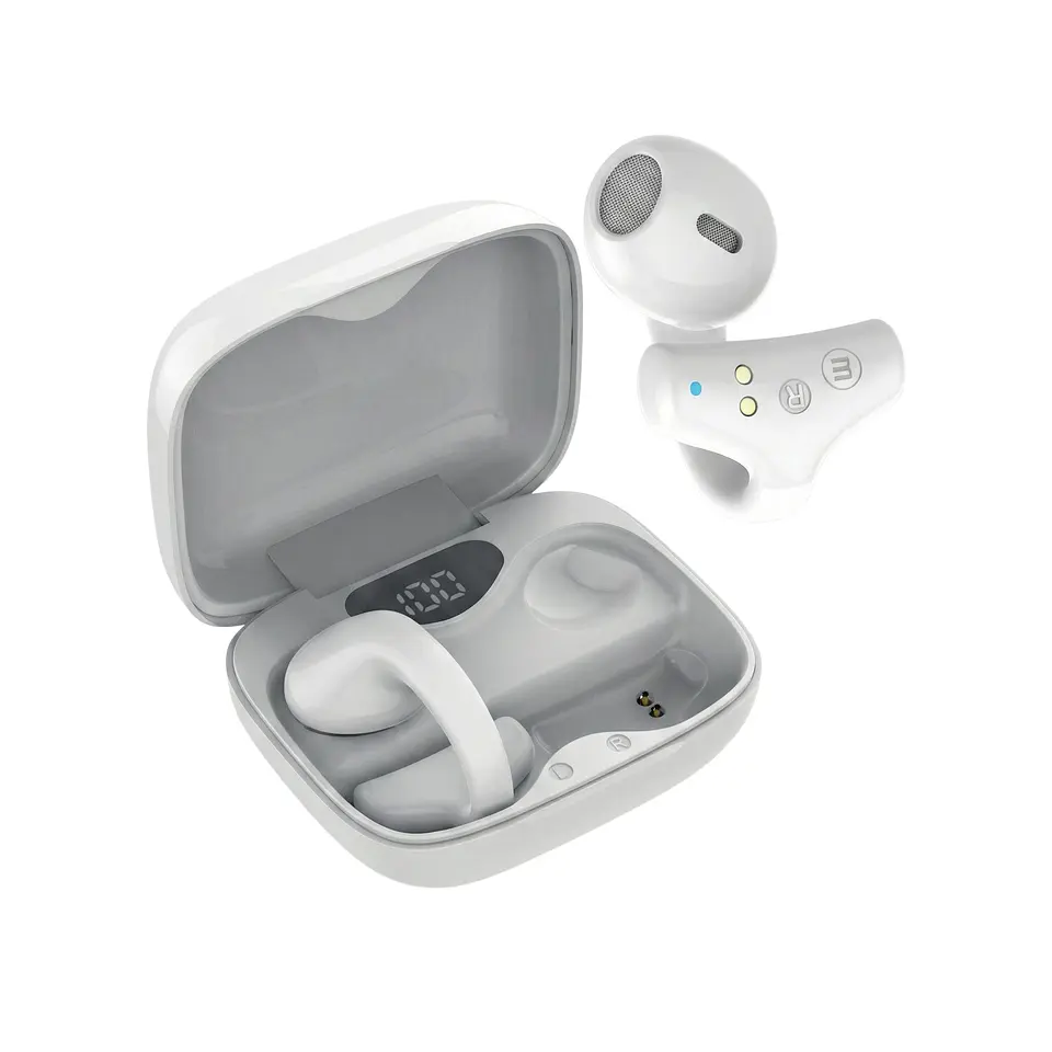 Audífonos Bt Maxell Ear Cuff Clip On Open-Ear TWS Blanco 4