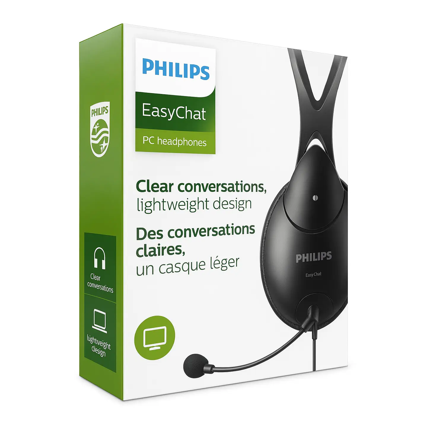 Audífonos Philips SHM1900/00 con Micrófono para PC Negro 3