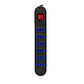 Alargador Electrico Philco XT53 5 Mts 6 Pos Negro - Miniatura 1