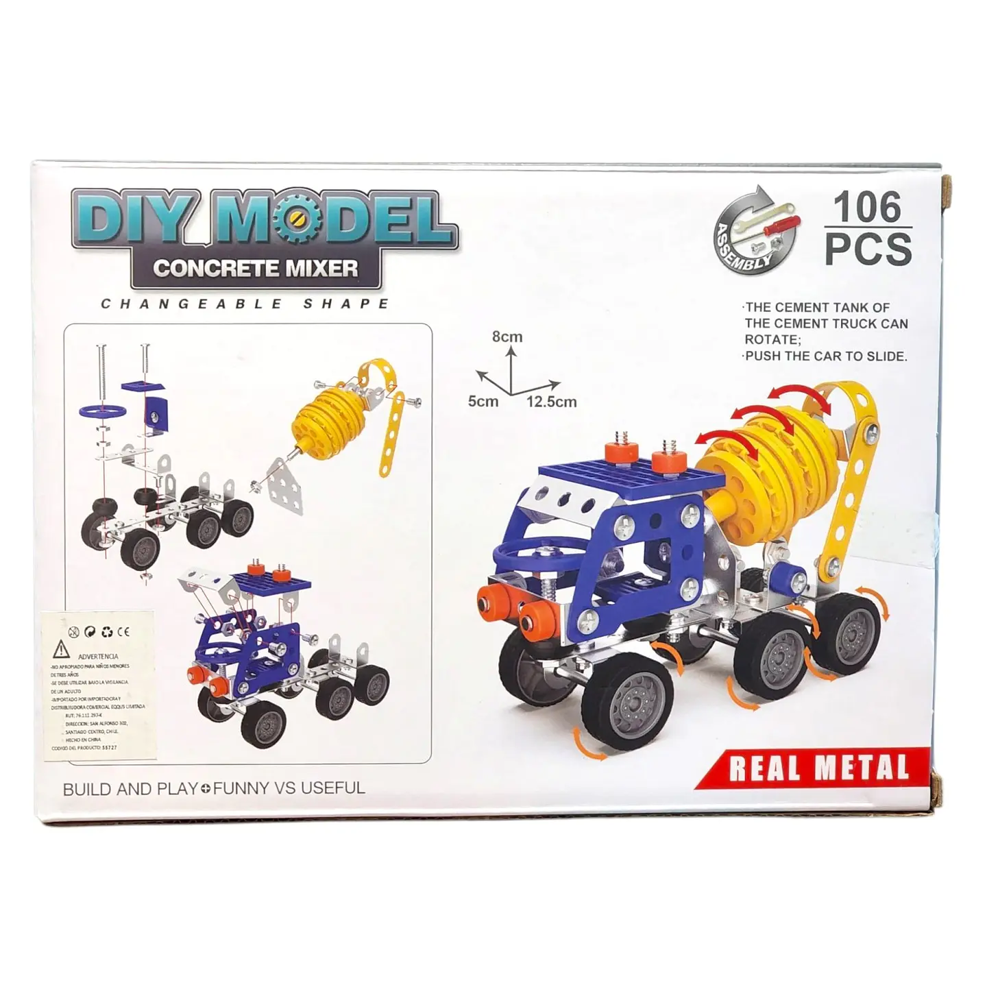 Set Construcción Camión Revolvedora Cemento 106pz 55727 3