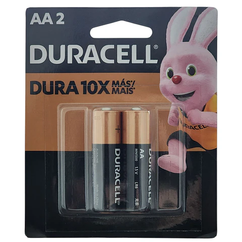 Pack 2 Pilas Alcalinas Aa Duracell Blister
