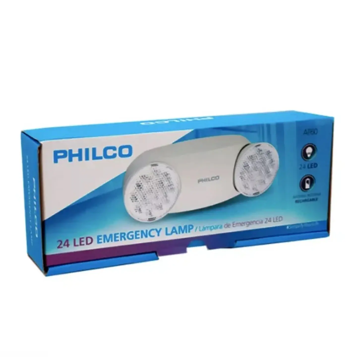Lámpara de Emergencia Philco 24 Led 2 Focos Fijos AT60 2