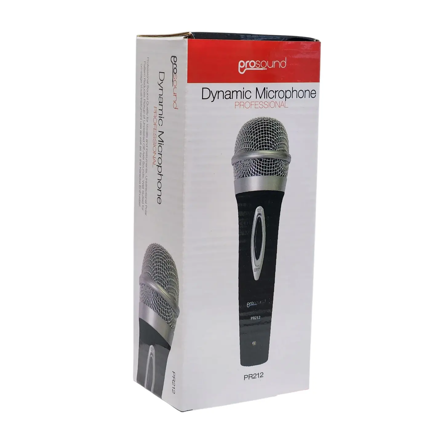 Micrófono Dinámico Profesional Unidireccional PR212 Prosound 4