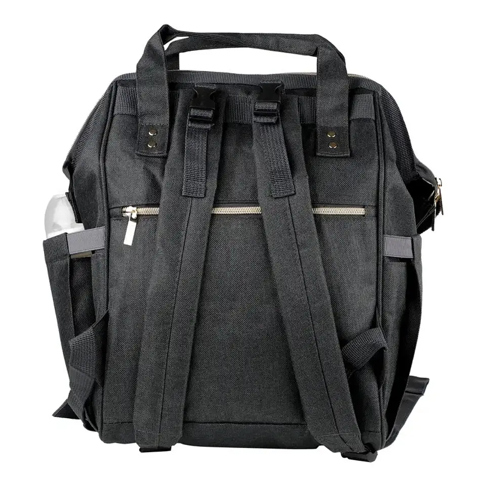 Mochila Pañalera Maternal Infanti Open Negra 5