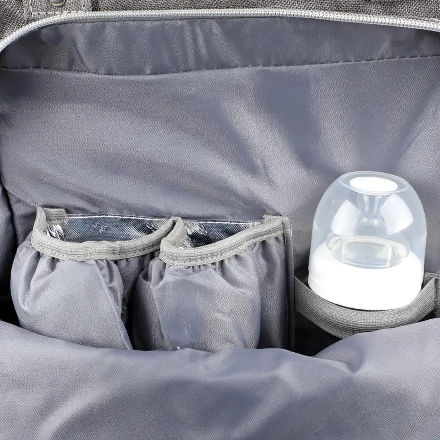 Mochila Pañalera Maternal Infanti Open Gris 7