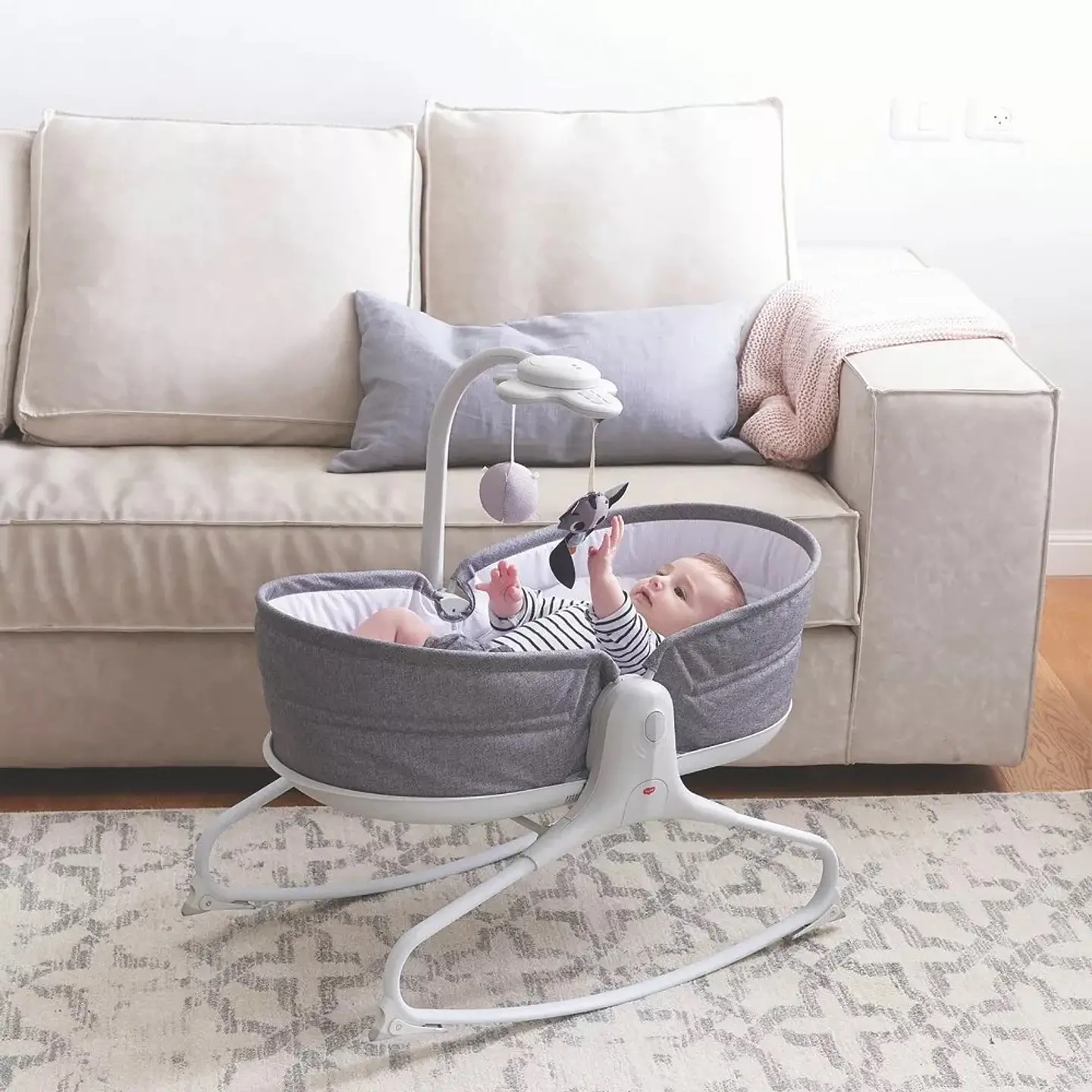 Silla Nido 3 en 1 Rocker Heather gris Tiny Love 6