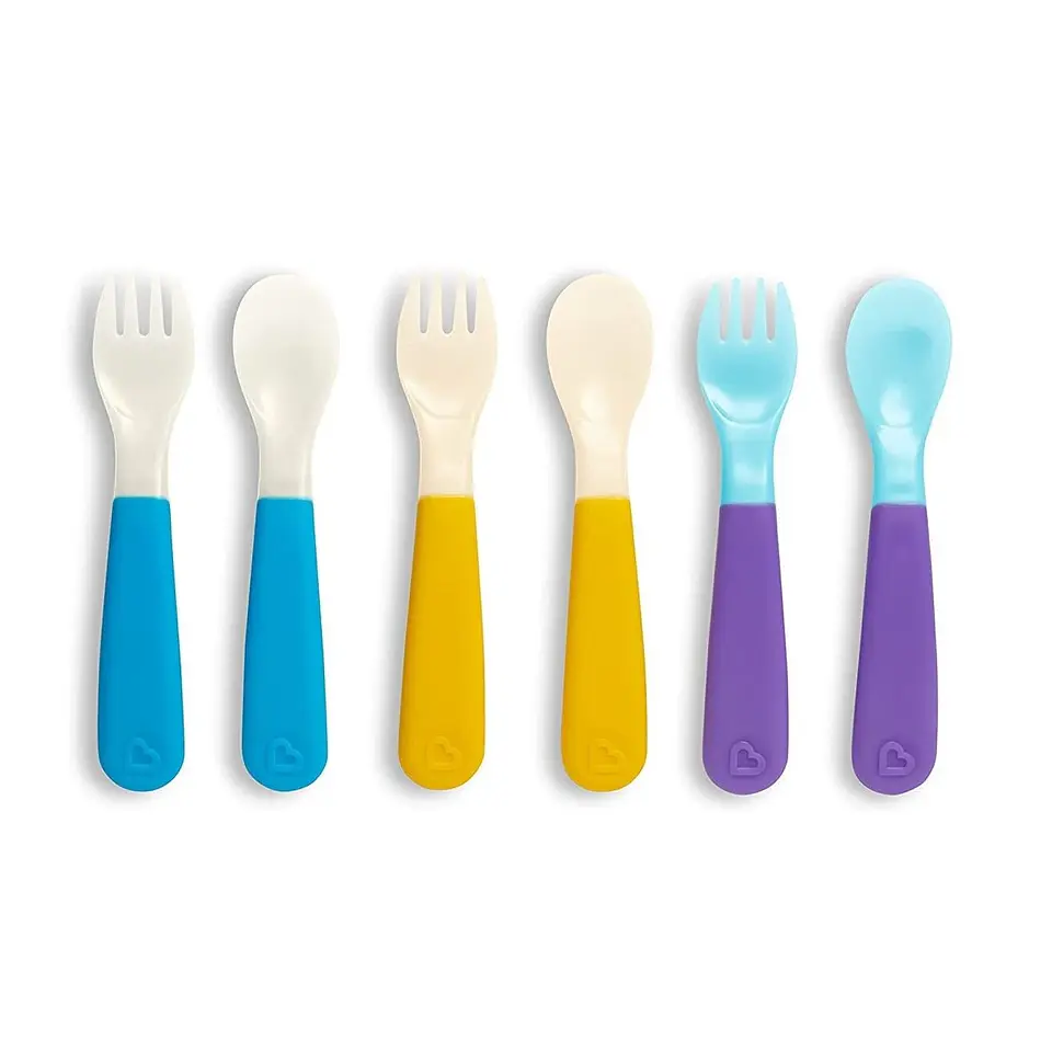 Set Tenedor Y Cucharas Cambian De Color 6pcs Munchkin 3