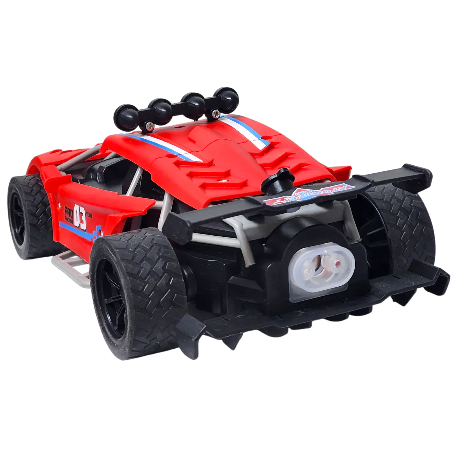 Auto de carrera RC Luz Música y Vapor Trasero DBG1759R Rojo 7