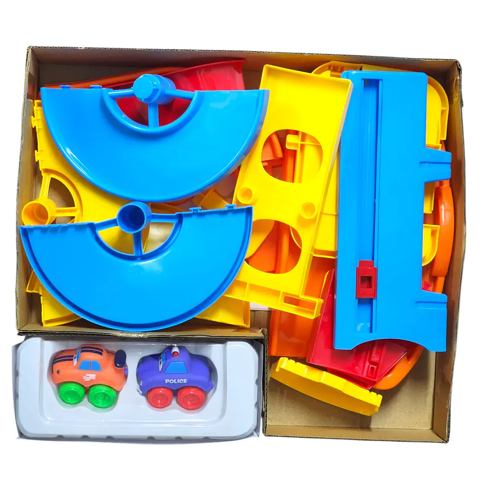 Set de Pista Estacionamiento 20pz + 2 Autos Infantil DBG1608 6