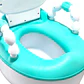 Pelela Bacinica Baño Infantil Para Niños Vaquita Verde - Miniatura 7