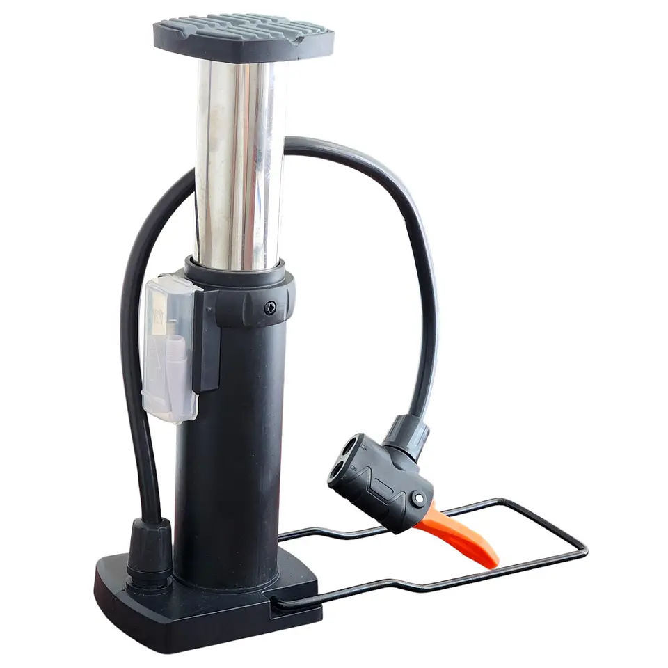 Inflador de Aire Bombín de Pie Pedal + Agujas 18187 1
