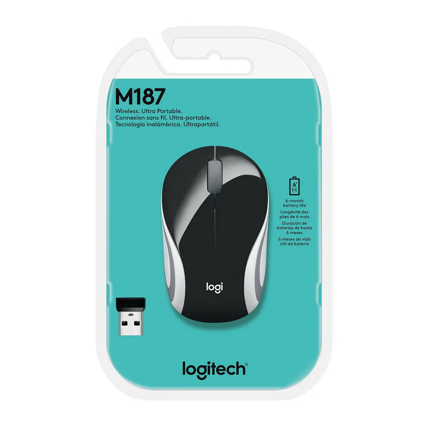 Mouse Inalambrico Logitech M187 Negro 2