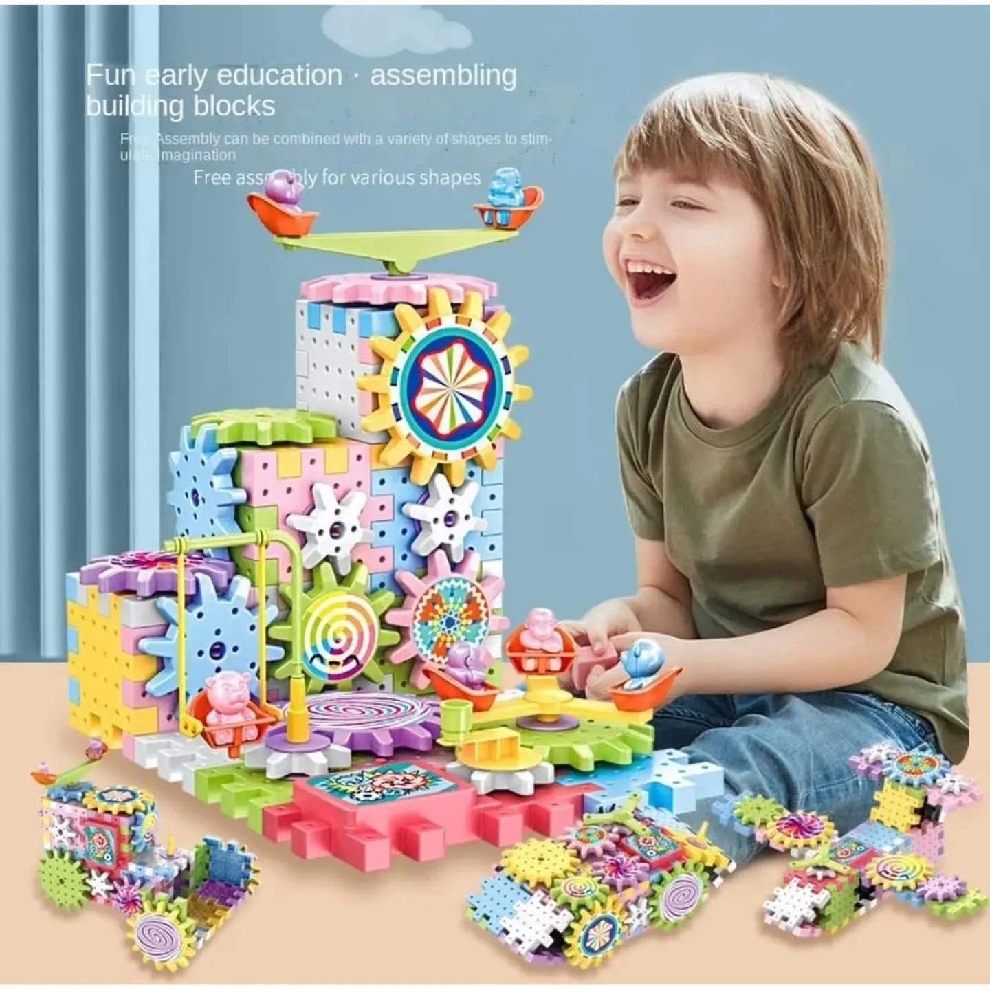 Bloques De Construcción De Engranaje Eléctrico Niños 55436 4