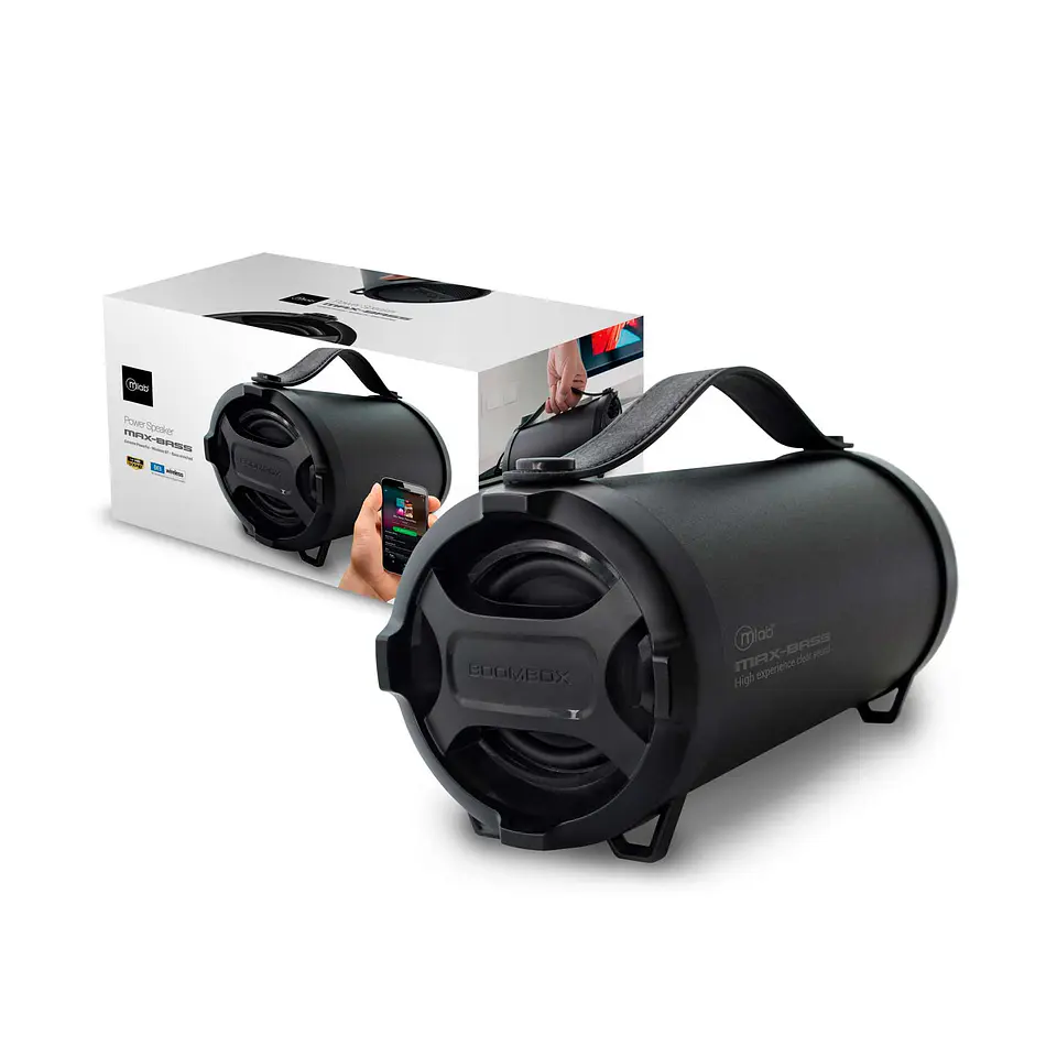 Parlante inalambrico MaxBass Negro Mlab 1