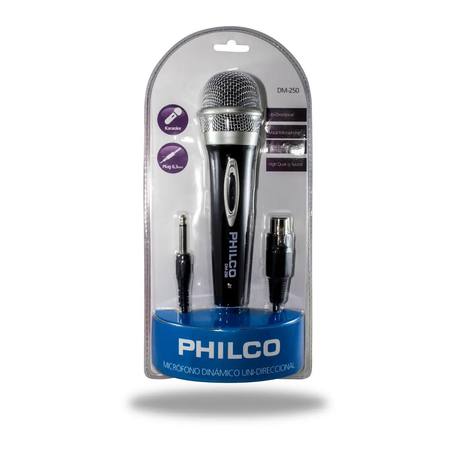 Microfono Alambrico Philco Unidireccional Karaoke 4
