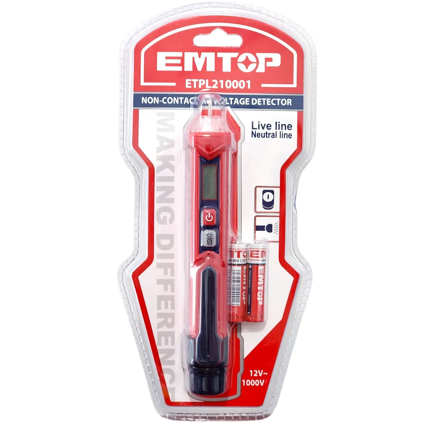 Detector de voltaje AC sin contacto EMTOP ETPL210001 5