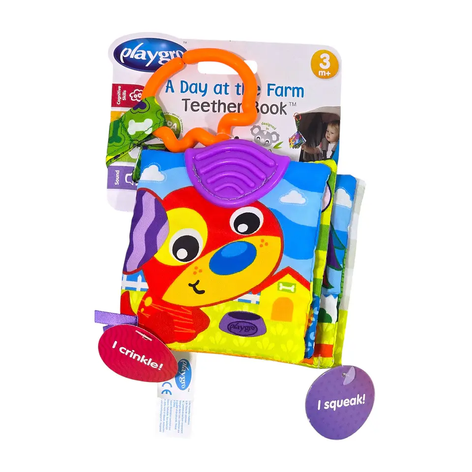 Libro De Tela Un Día En La Granja Playgro 8
