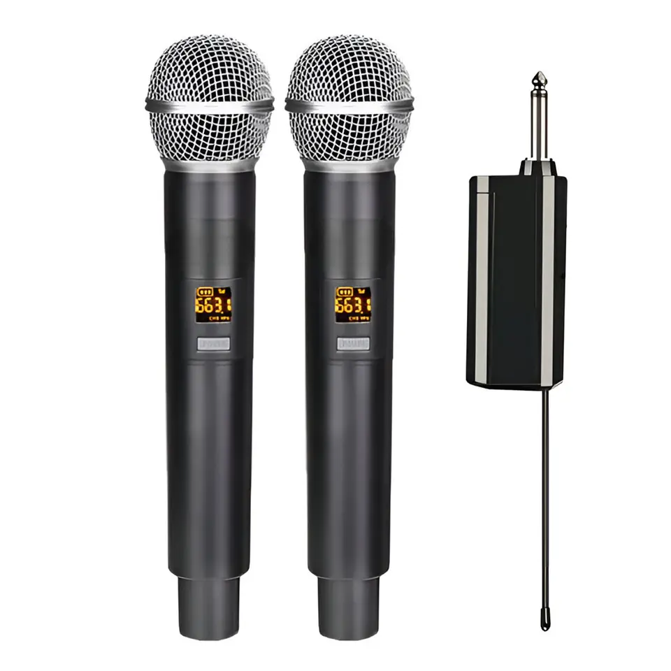 Kit Micrófonos Inalámbricos UHF Philco WM314 con Receptor  3