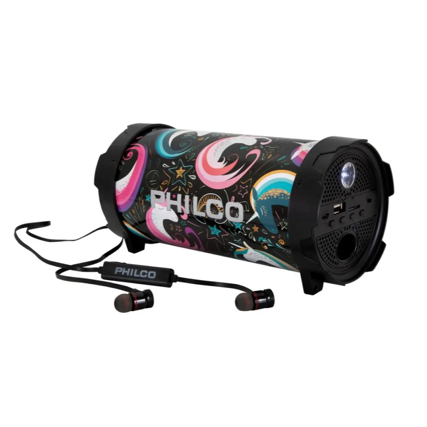 Kit Parlante Diseño Unicornio + Audífonos Bt Px56u Philco 1