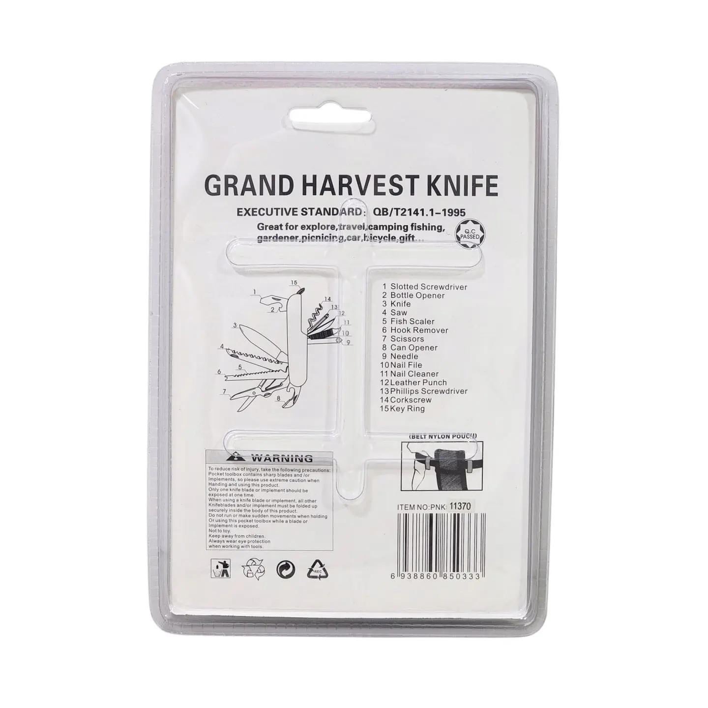 Navaja Multiuso Grand Harvest 15 Funciones 11370 Azul 4