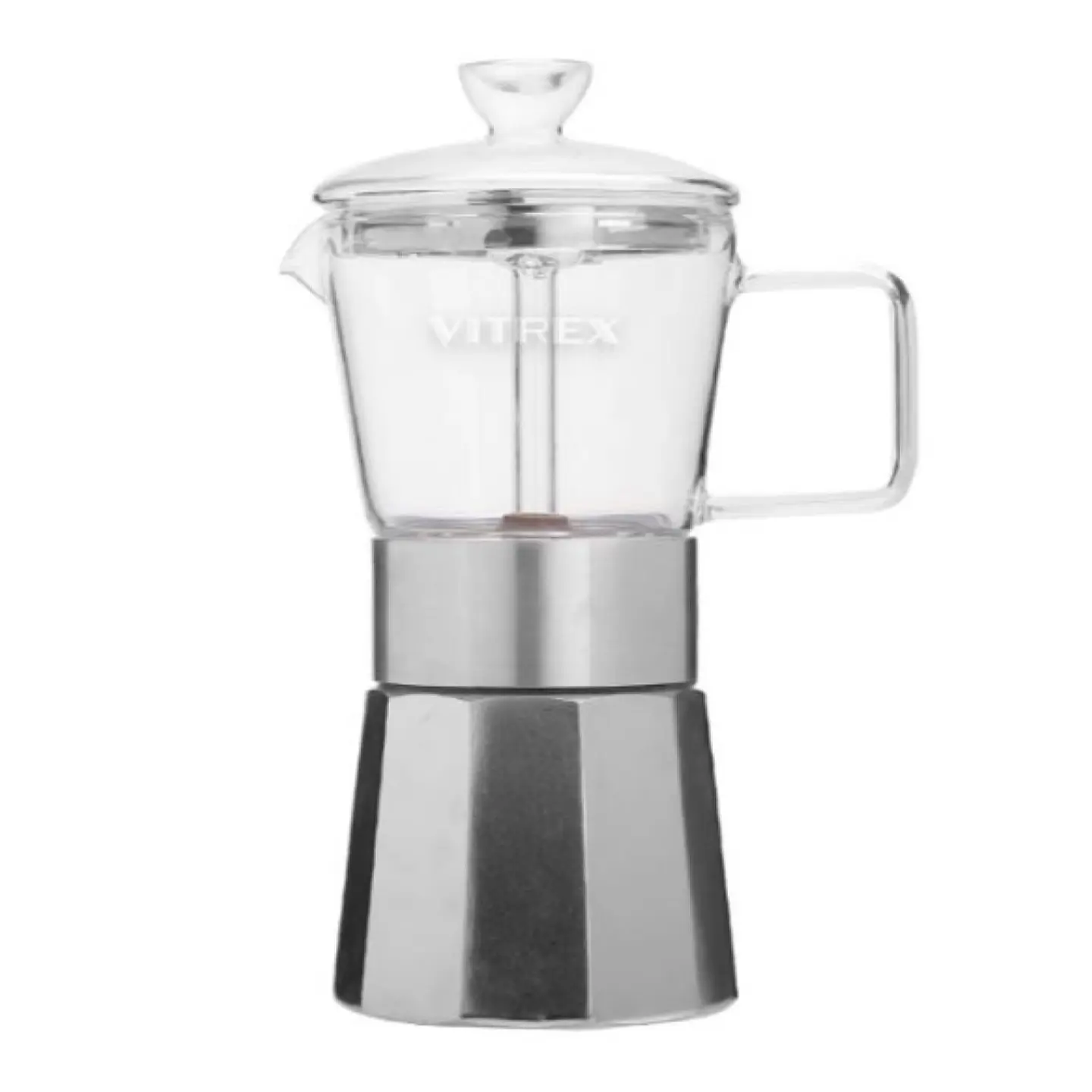 Cafetera Italiana 6 Tazas Crystal Vitrex 240 ml  1