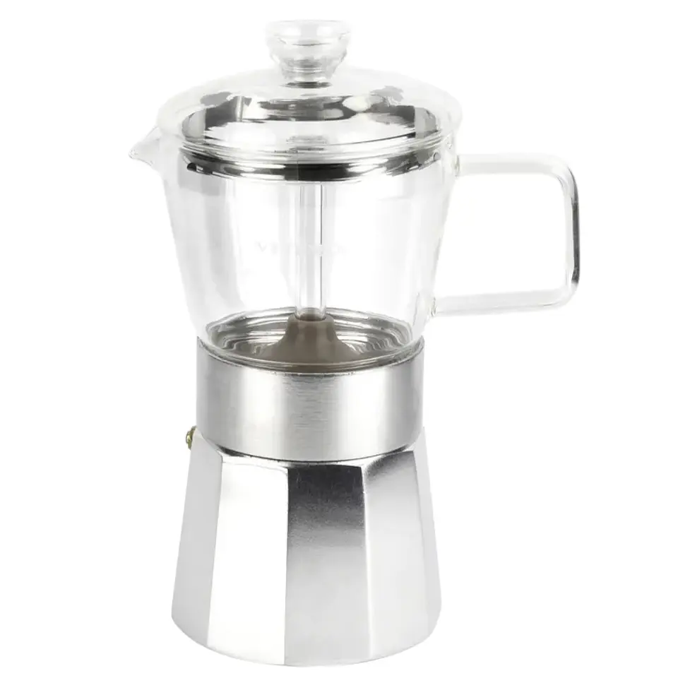 Cafetera Italiana 6 Tazas Crystal Vitrex 240 ml  2