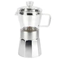 Cafetera Italiana 6 Tazas Crystal Vitrex 240 ml  - Miniatura 3