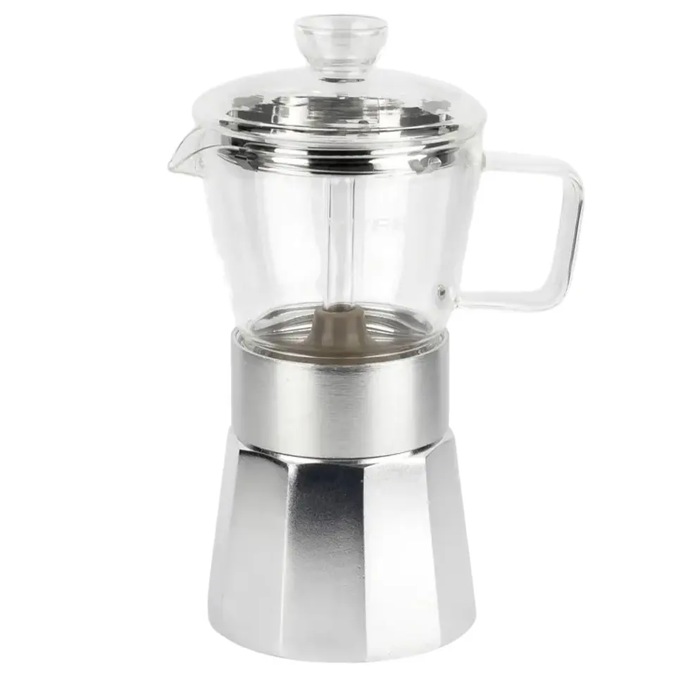Cafetera Italiana 6 Tazas Crystal Vitrex 240 ml  3
