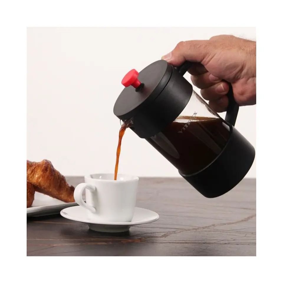 Cafetera de Embolo Francesa Robusta Vitrex 600 ml. 3