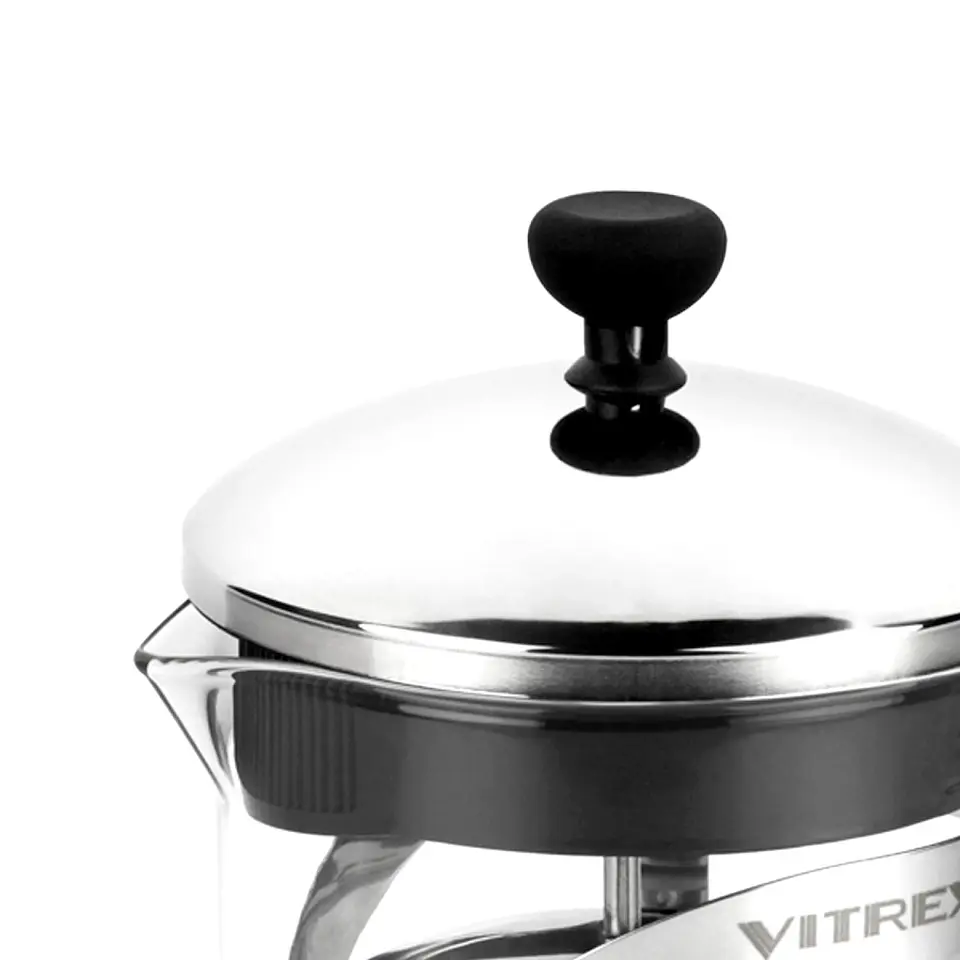 Tetera Embolo de vidrio con filtro 600 ml Indi Vitrex 2