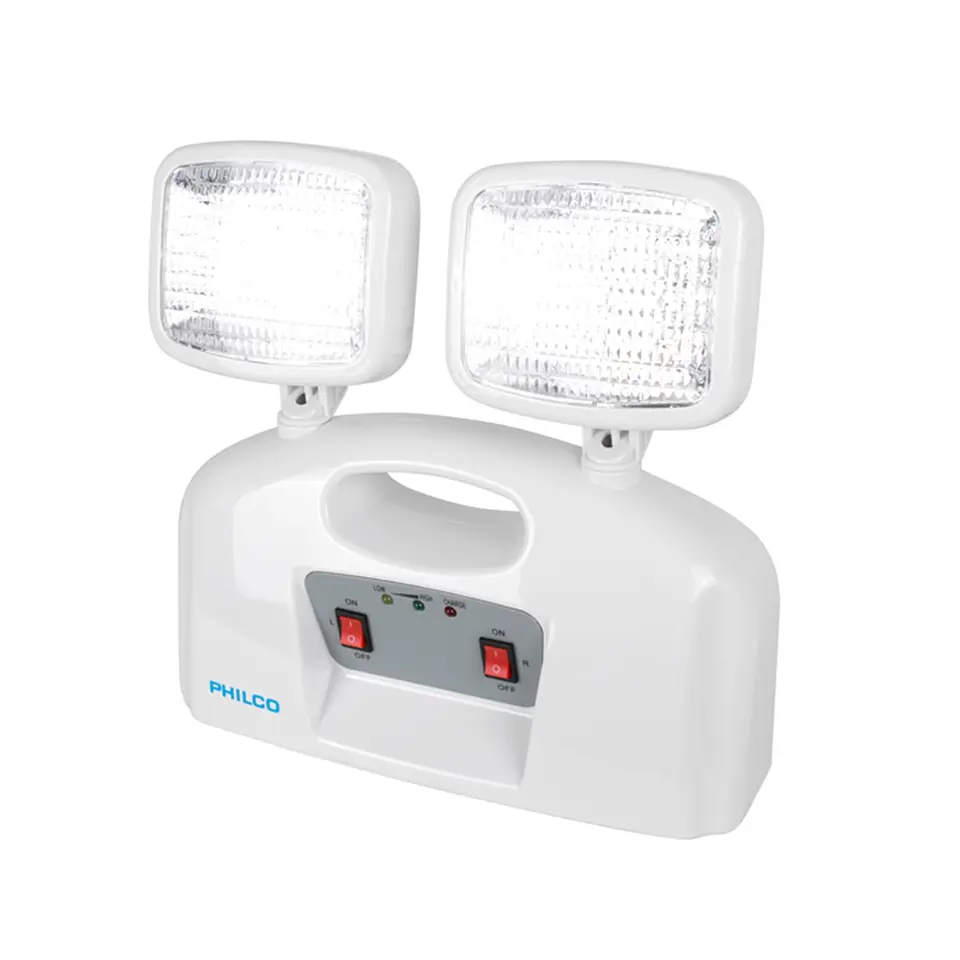 Lampara Led de Emergencia 2 Focos Philco AT58 3