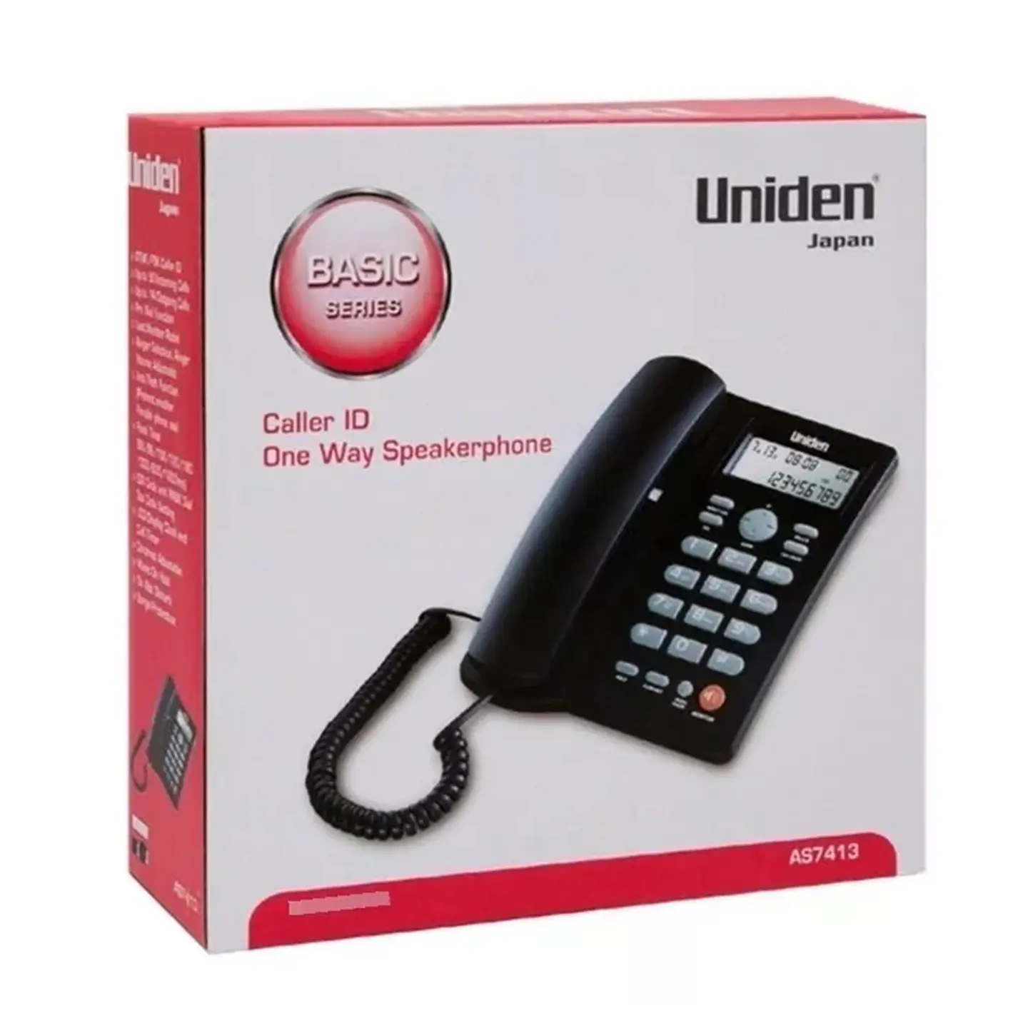 Teléfono Fijo Sobremesa Uniden AS7413 Negro 5