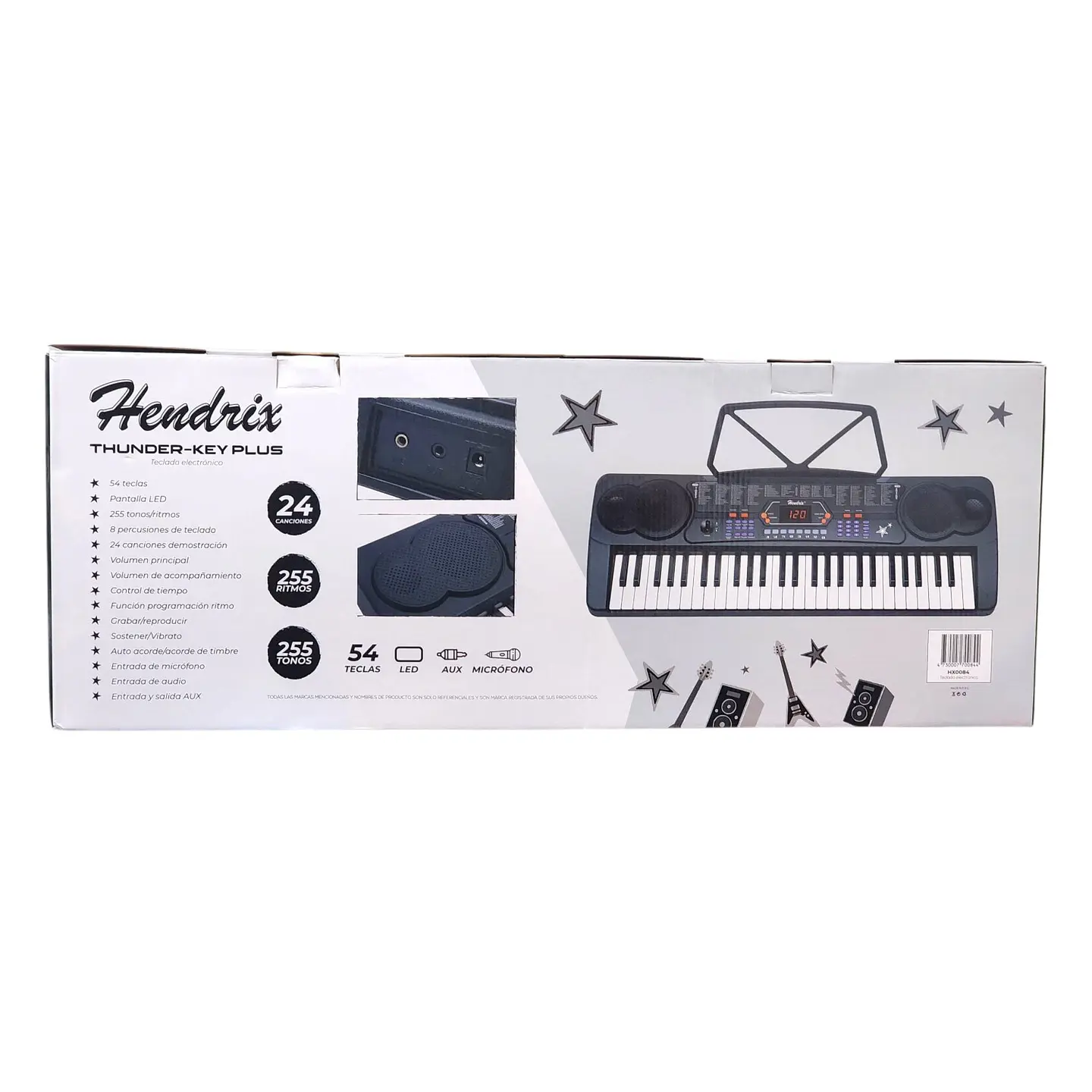 Teclado Elect Musical 54 teclas HX0084 + Micrófono Hendrix 2