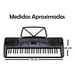 Teclado Elect Musical 54 teclas HX0084 + Micrófono Hendrix - Miniatura 5