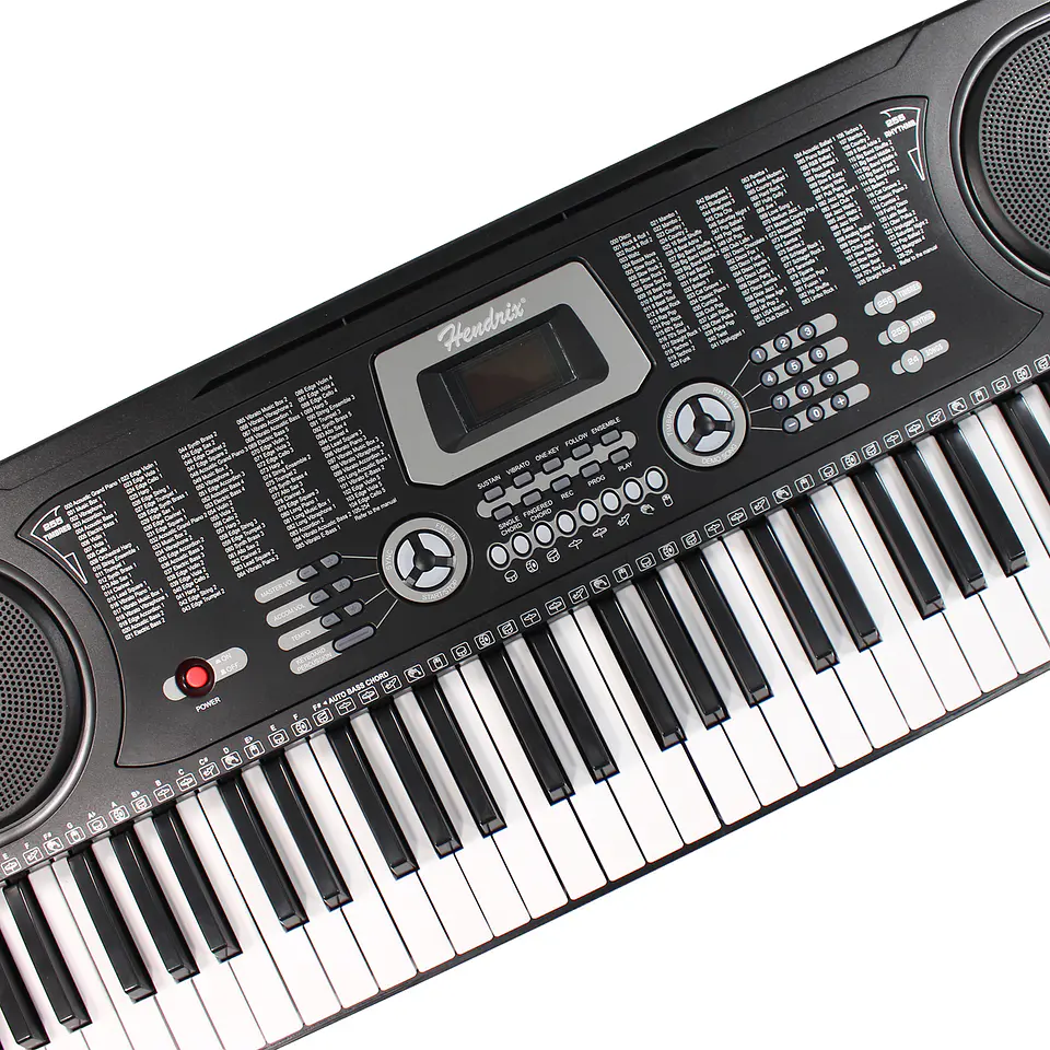 Teclado Elect Musical 61 teclas HX0076 + Micrófono Hendrix 8