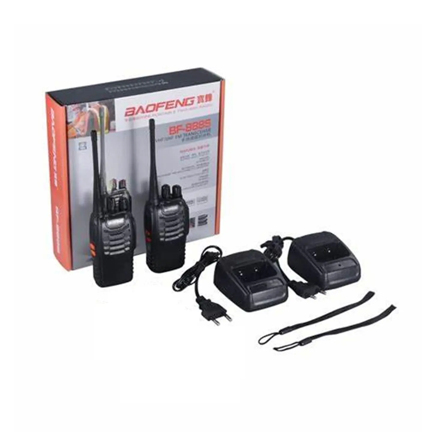 Pack 2 Transmisor 2 Vías Baofeng Bf-888s Negro 5