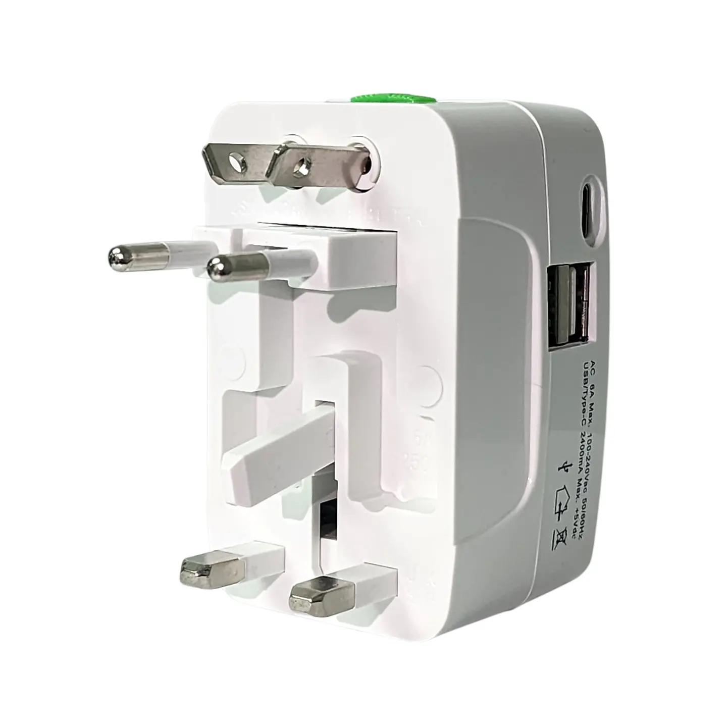 Adaptador Enchufe Universal Viaje VoltWorld TL777 Tecnolab 3