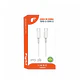 Cable Carga Tipo C a Tipo C Fujtel 1mt Blanco 20w - Miniatura 2