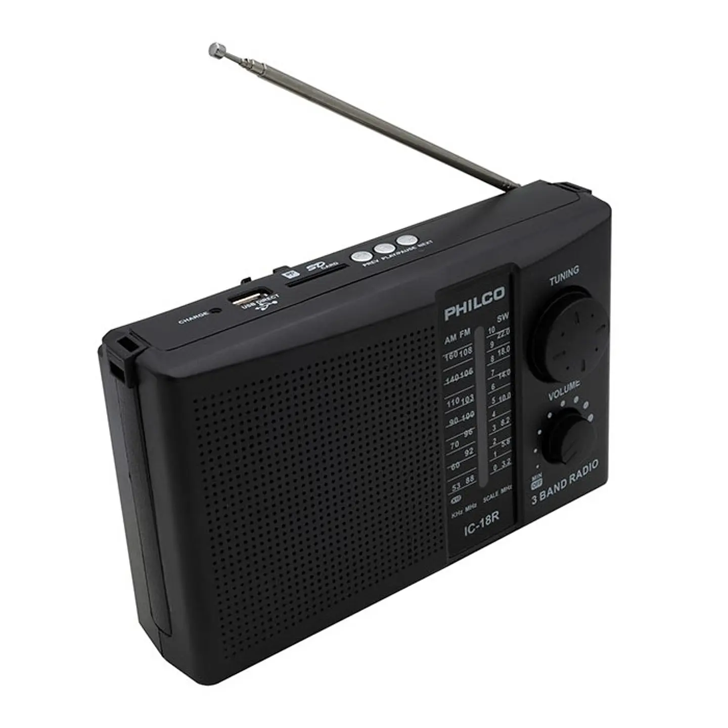 Radio Portatil Philco IC-18R Multibandas Usb 3