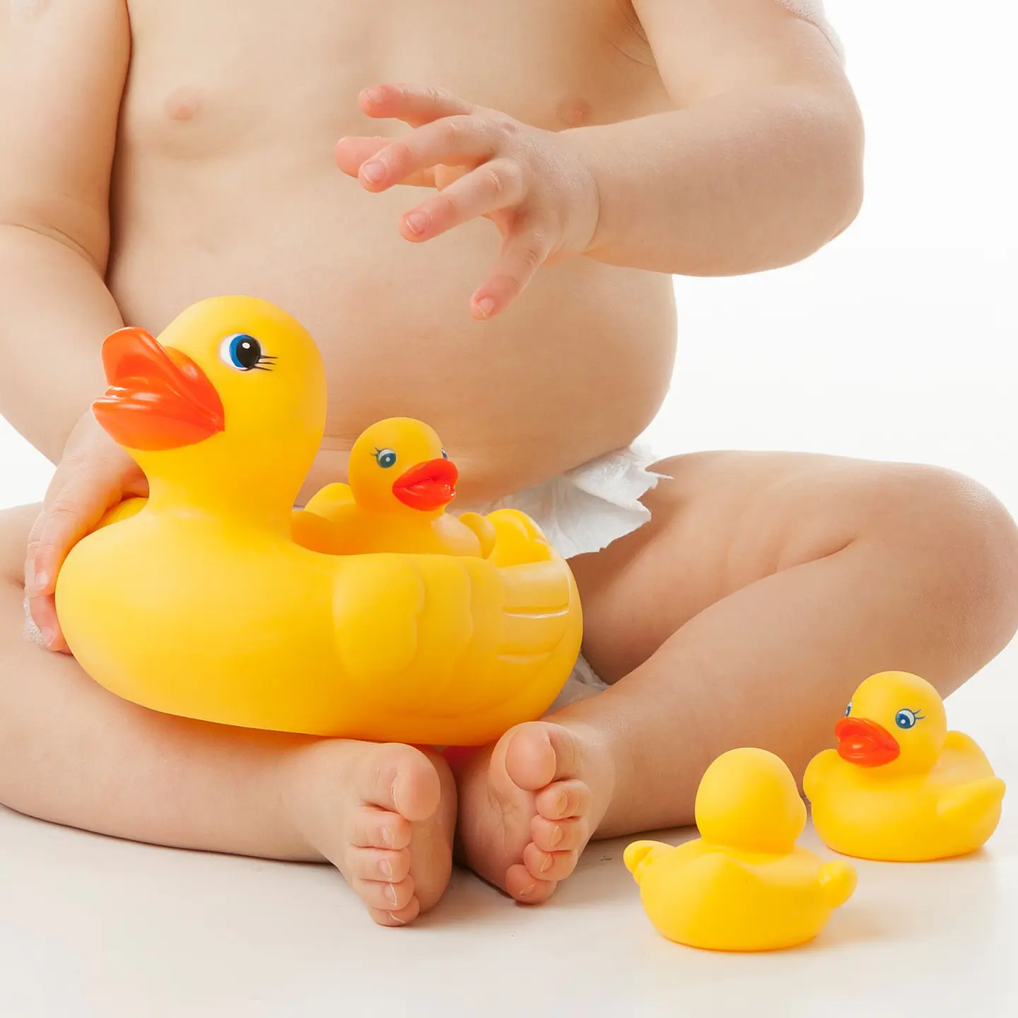 Set Juego De Baño Familia De Patitos Playgro 11