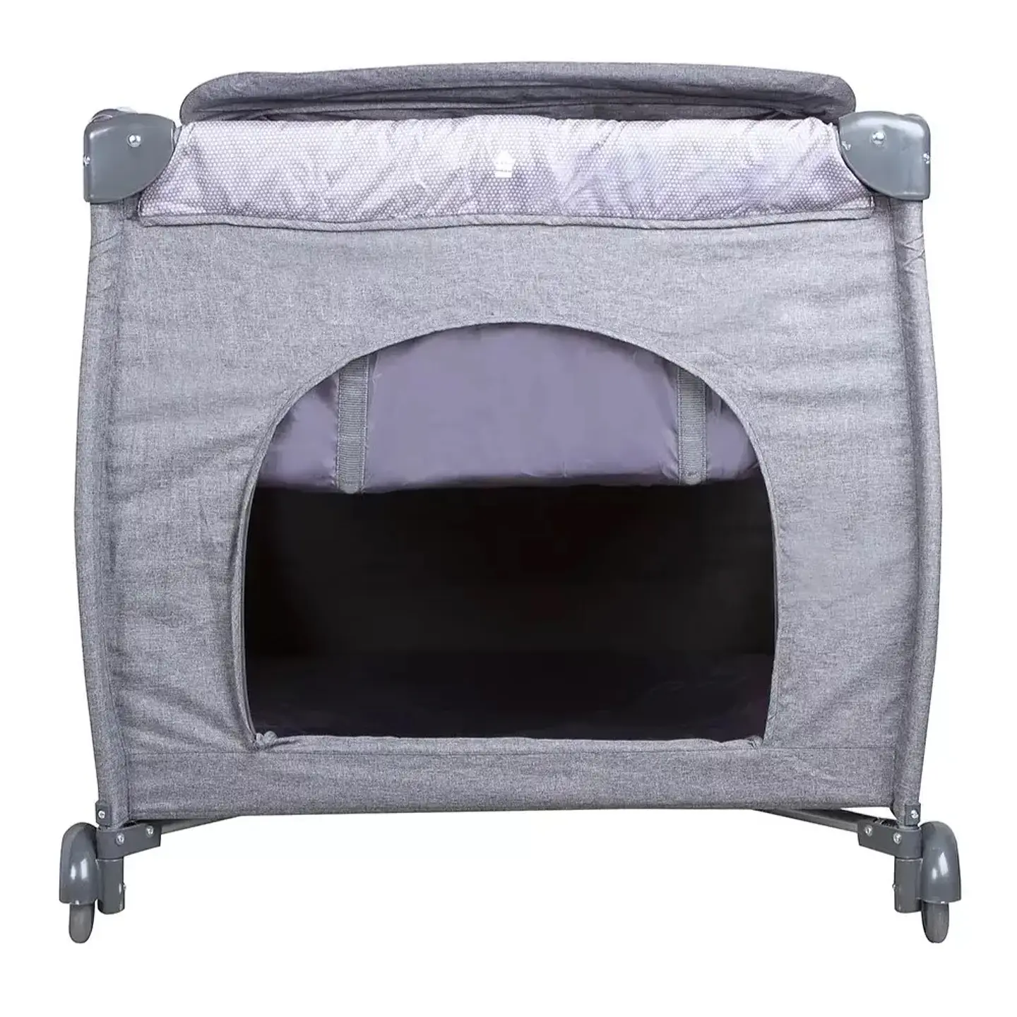 Cuna Infanti Playard Luna Gris Dots 5