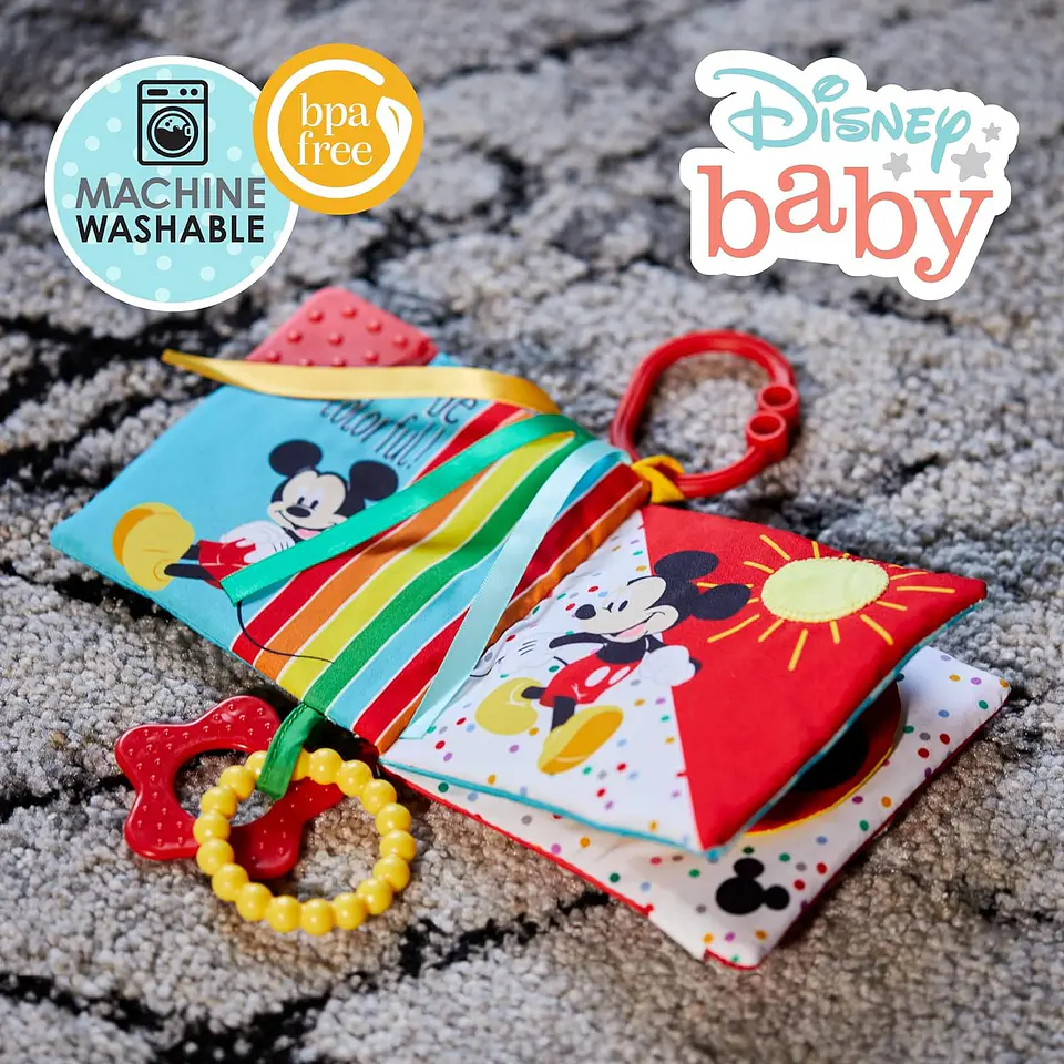 Libro Sensorial Disney Con Mordedor Mickey  5
