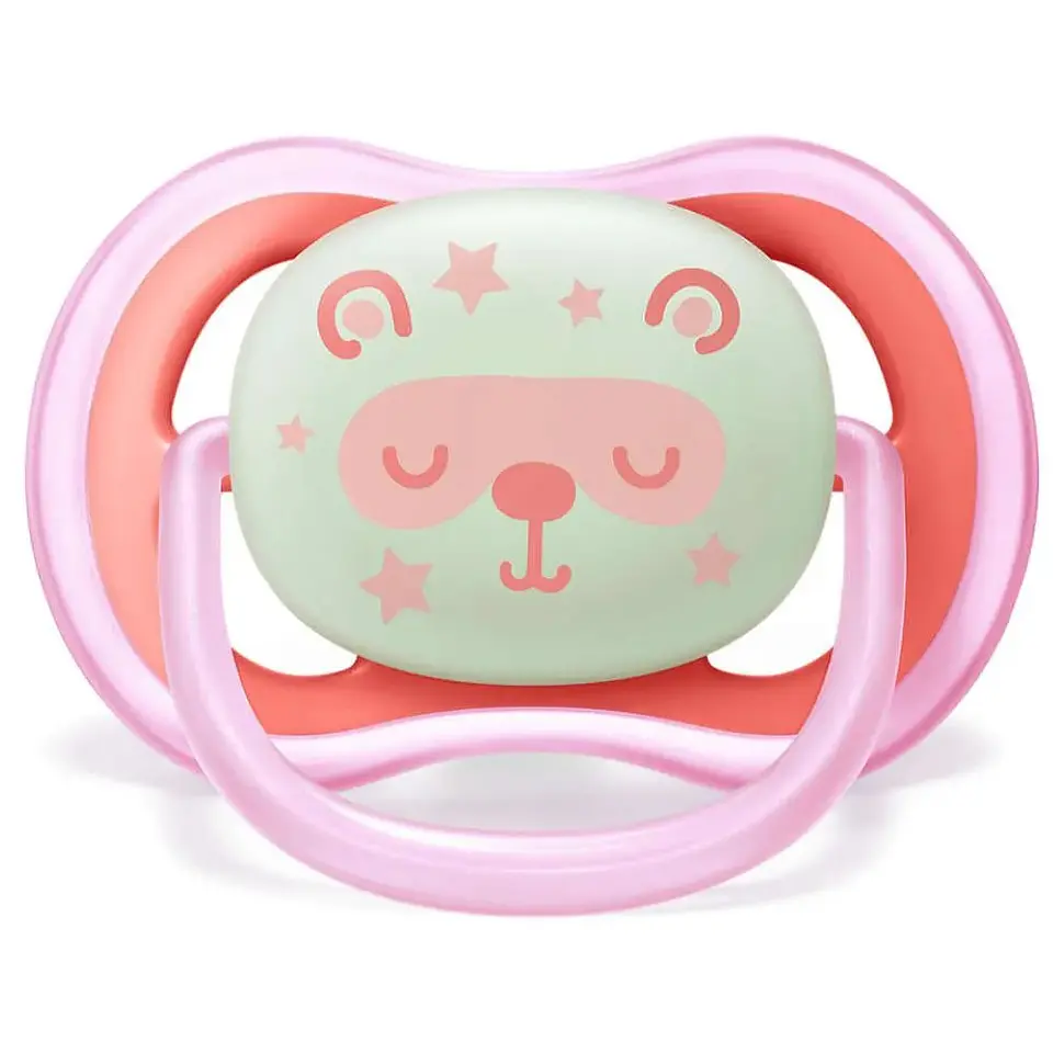 2 Chupetes Avent Nocturno 6-18m Rosado SCF376/22 4
